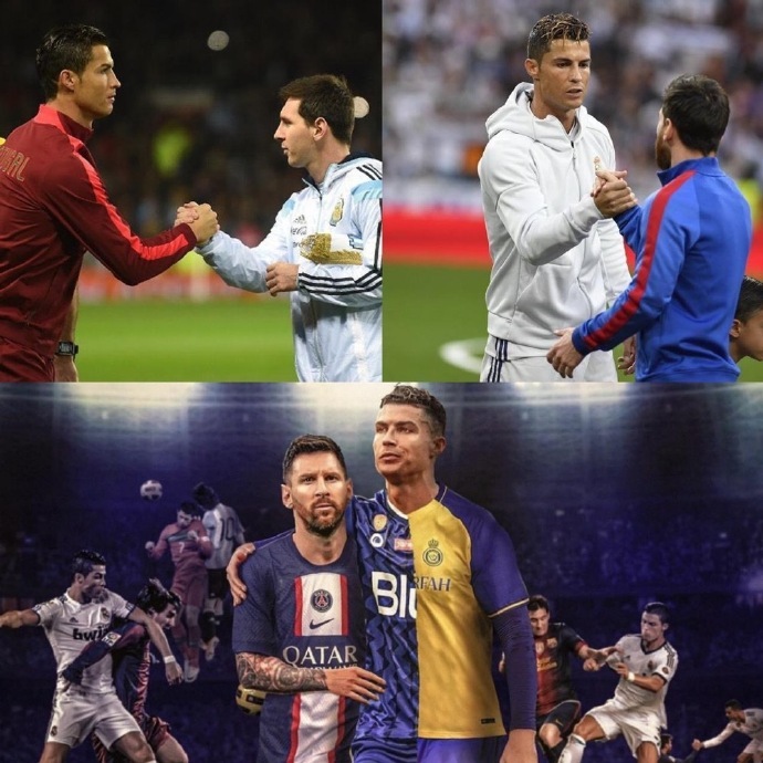 梅西与C罗同场竞技，球迷欢呼不已